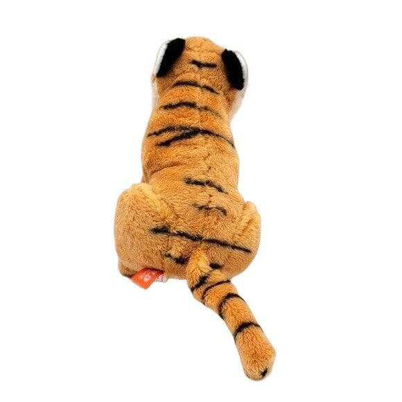 Wild Republic Realistic Tiger Cub Plush Orange Black 7" Sitting 2019 Roars SOUND - Picture 5 of 10